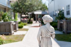 courtyard statue